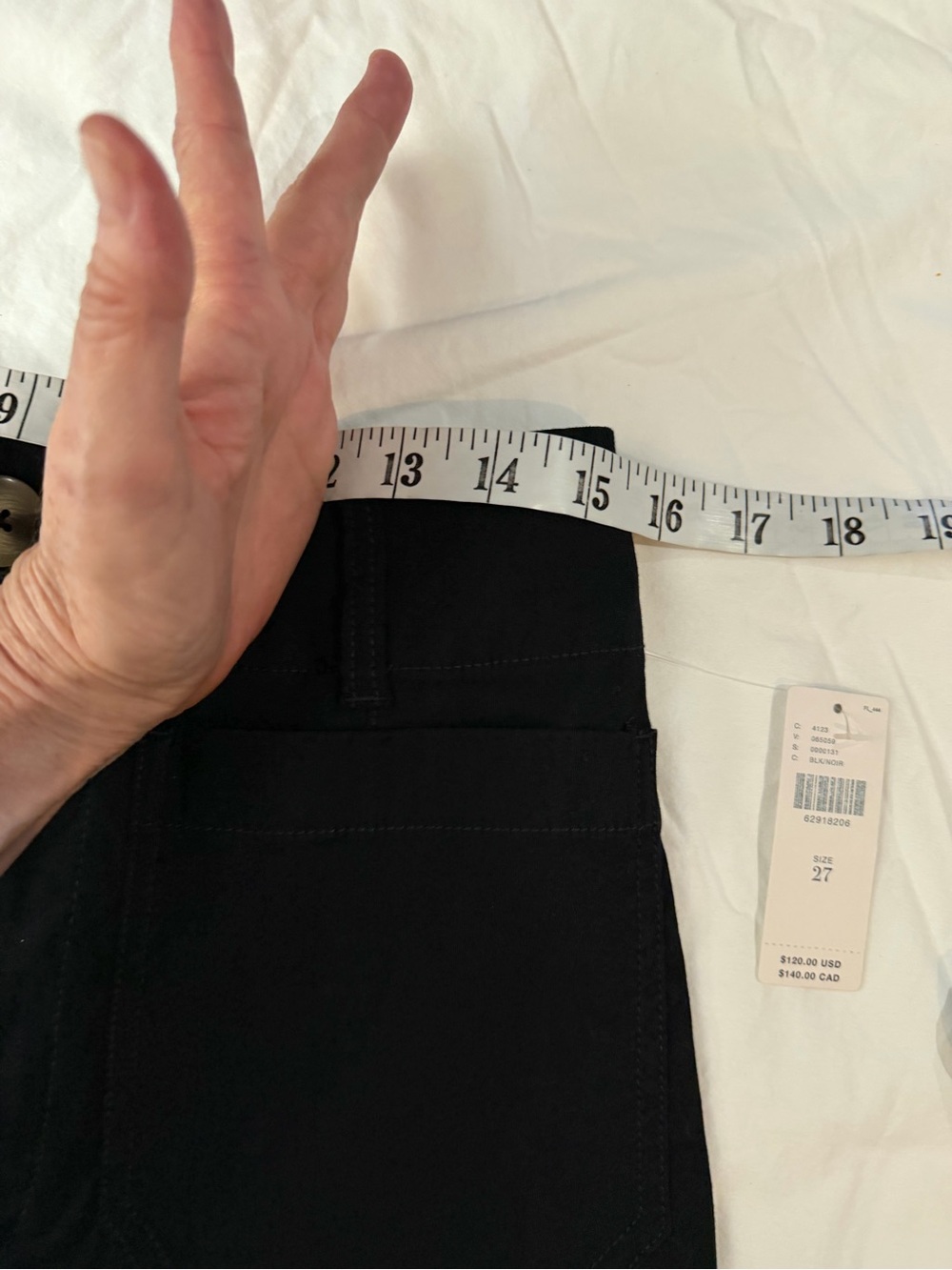 NWT MAEVE‎ ANTHROPOLOGIE The Colette Magic Fabric Crop Wide-Leg Pants Black 27 - Picture 12 of 16